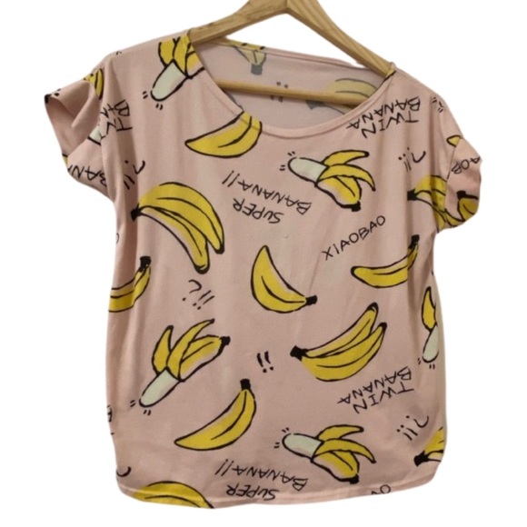 Banana shirt. Girls M shirt. - Picture 1 of 3